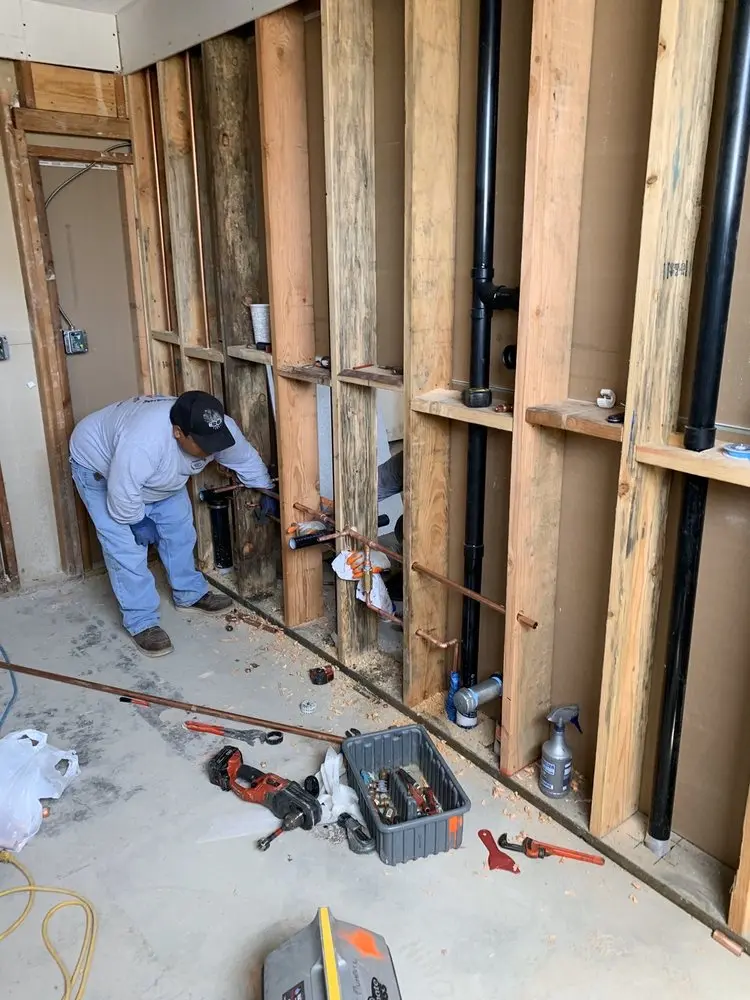 Commercial rough-in plumbing for Gas Line Repair in Surfside